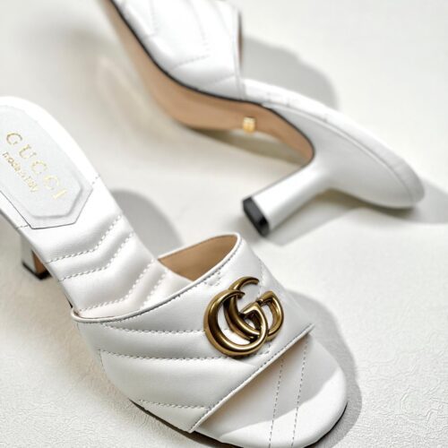 Gucci Double G Leather Sandals