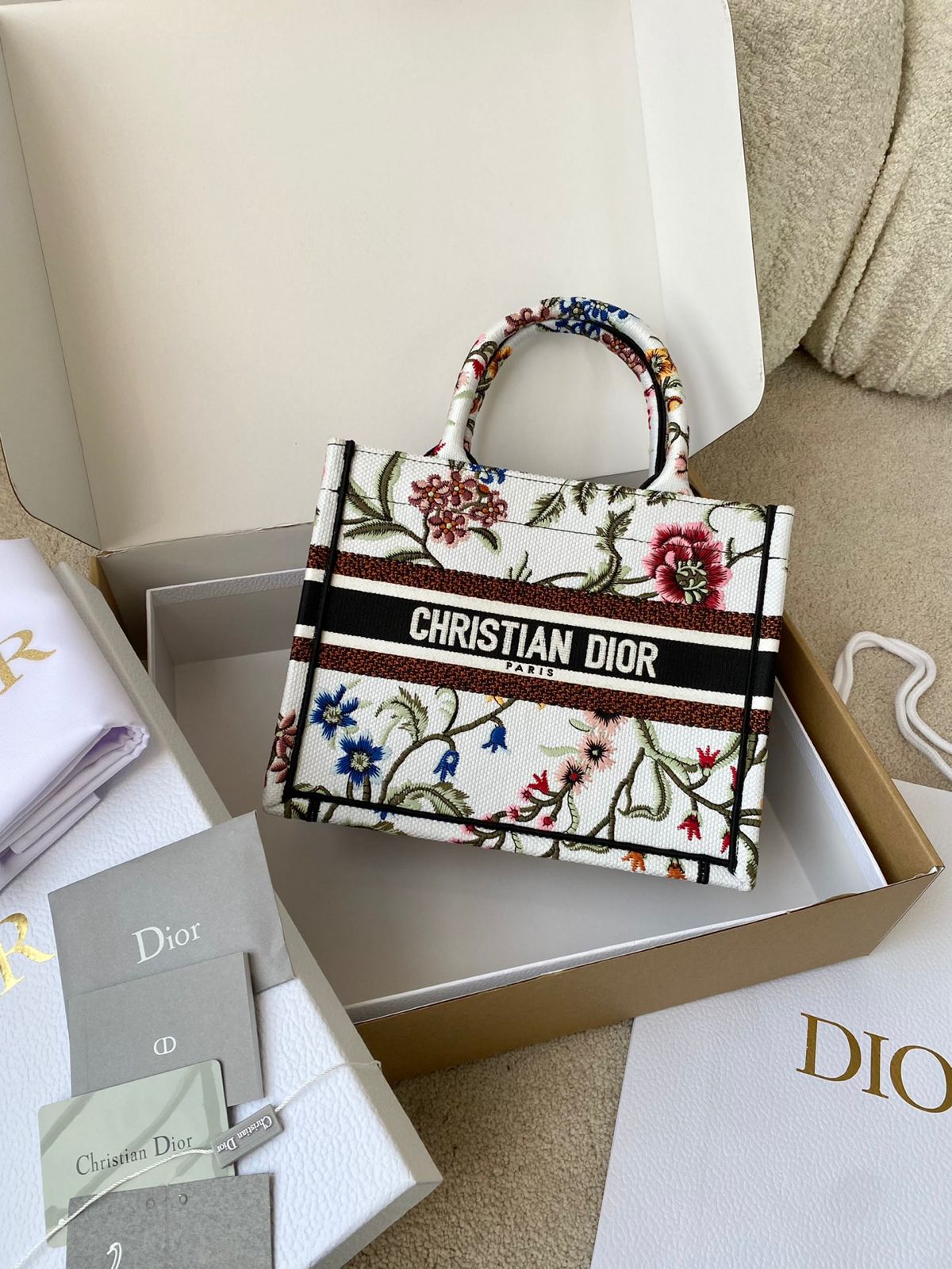 dior book tote