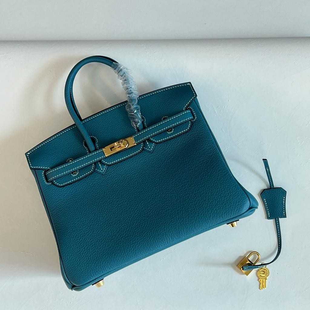 Hermes Birkin 25 Leather Handbag