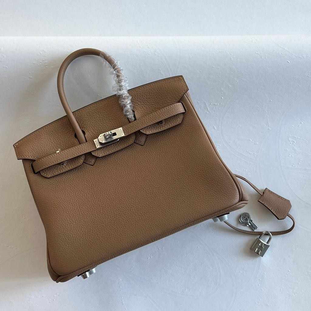 Hermes Birkin 25 Leather Handbag