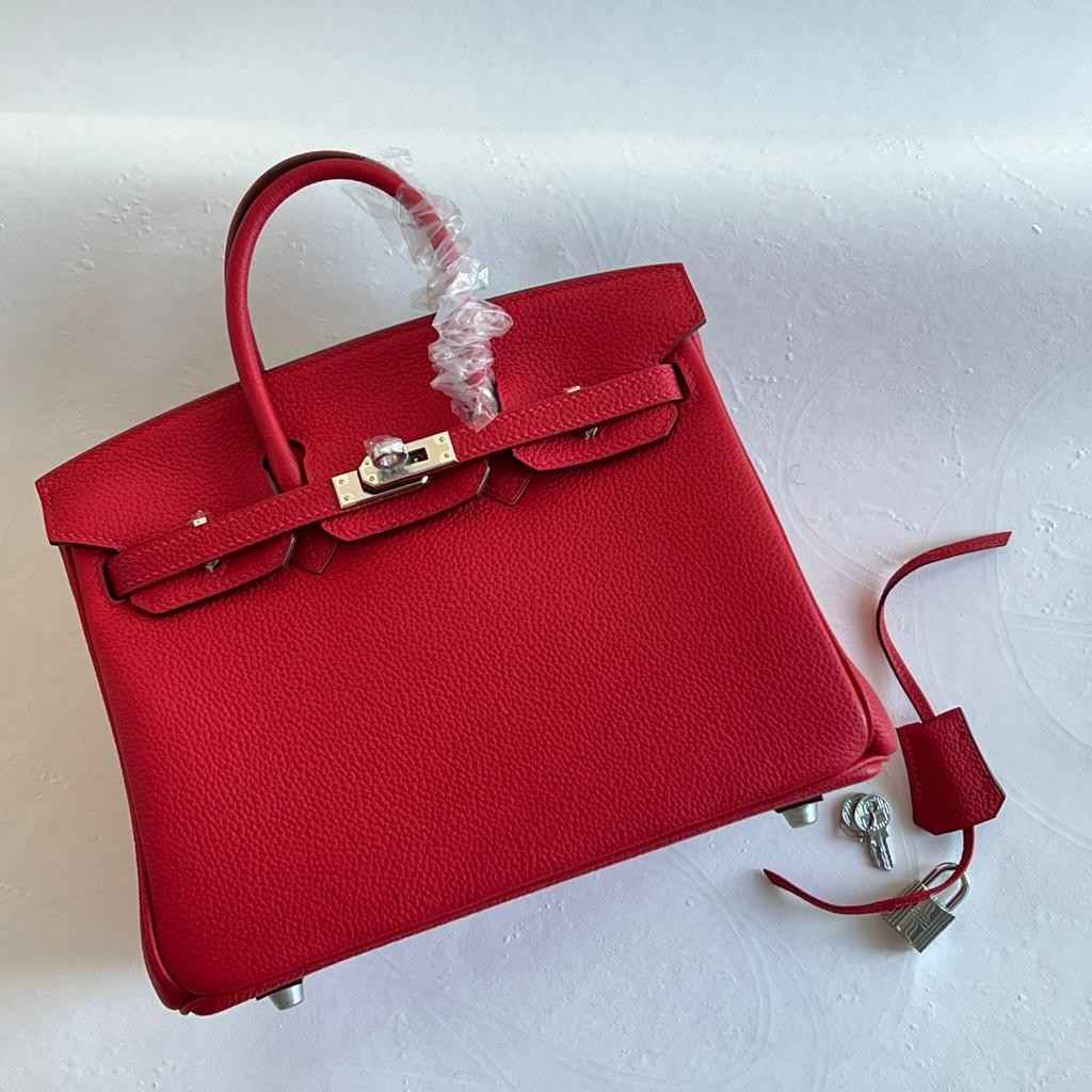 Hermes Birkin 25 Leather Handbag