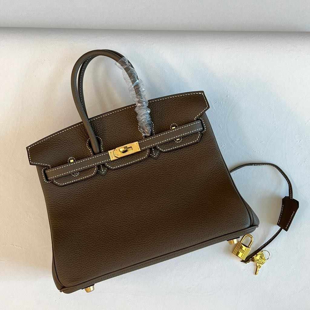 Hermes Birkin 25 Leather Handbag