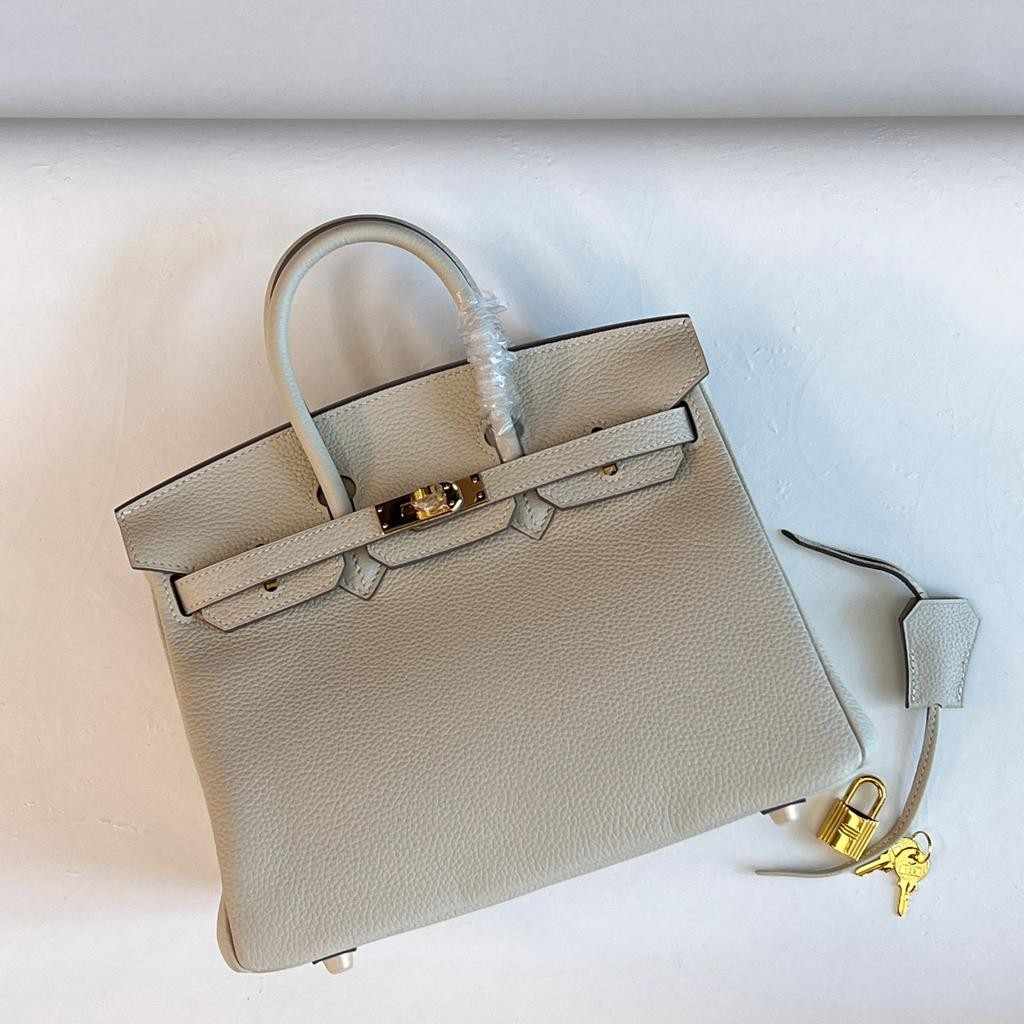 Hermes Birkin 25 Leather Handbag