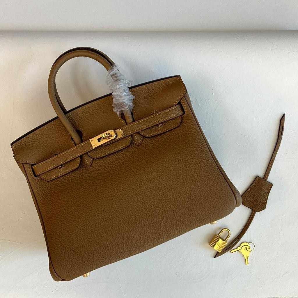 Hermes Birkin 25 Leather Handbag