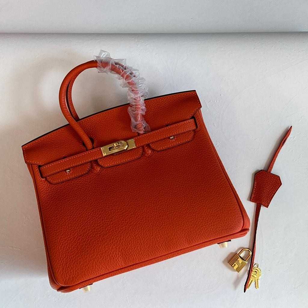 Hermes Birkin 25 Leather Handbag