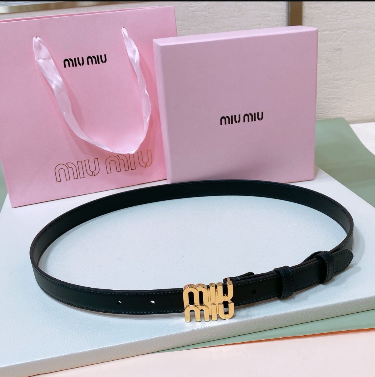 miu miu belt