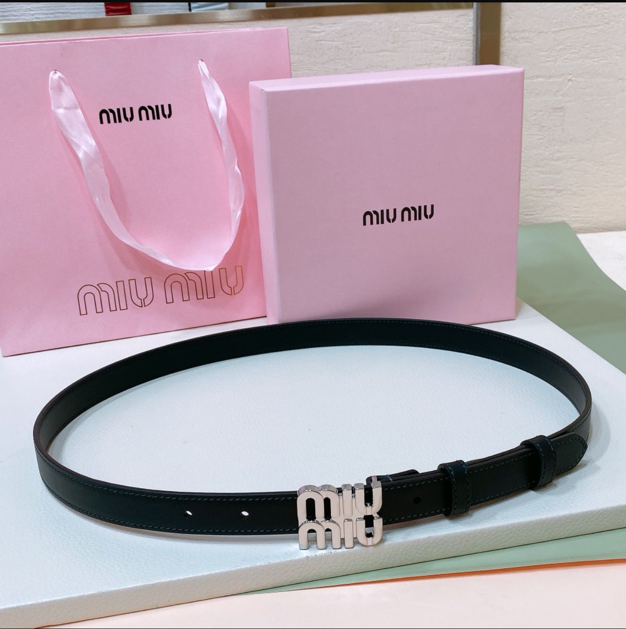 miu miu belt