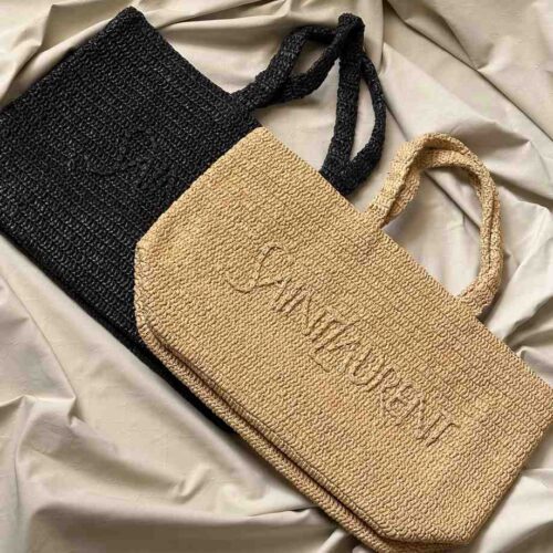 ysl raffia tote