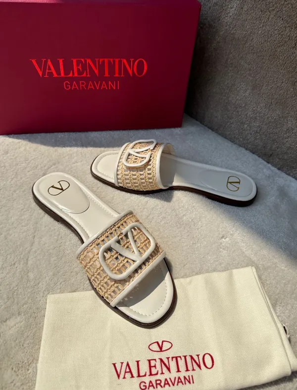 valentino v logo sandals