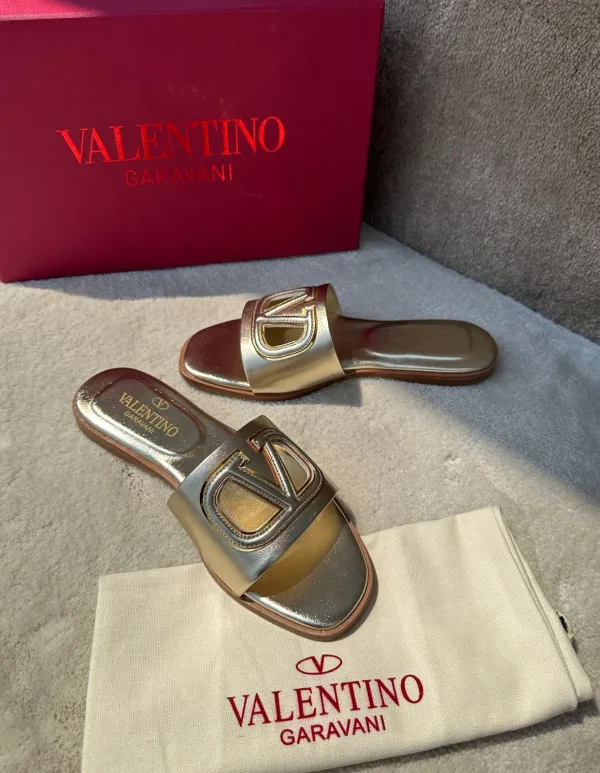 valentino v logo sandals