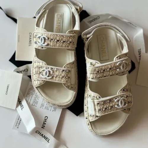 Chanel Raffia Dad Sandals