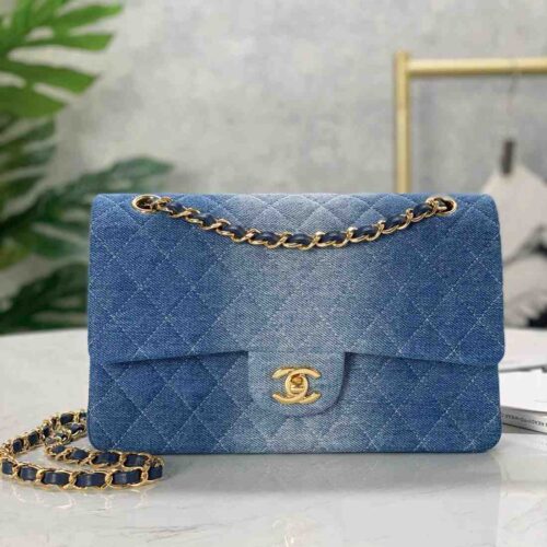 chanel denim flap bag