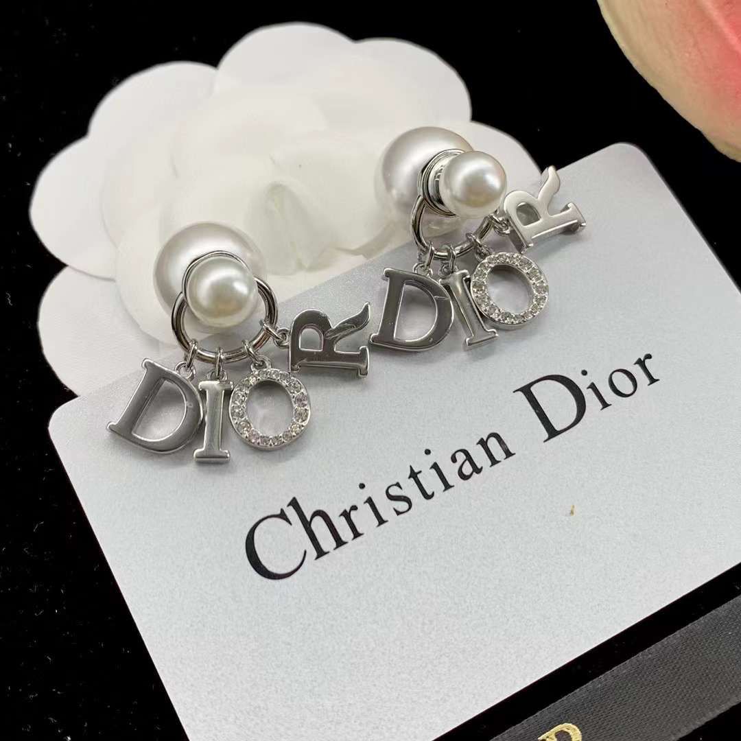 christian dior tribal earrings