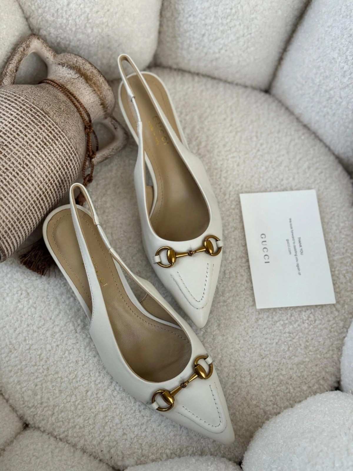 gucci horsebit slingback shoes