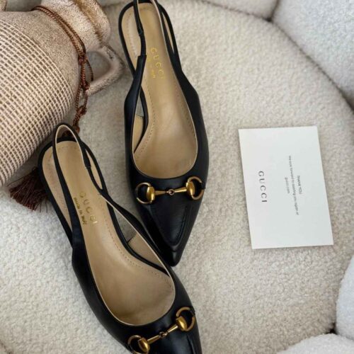 gucci horsebit slingback shoes