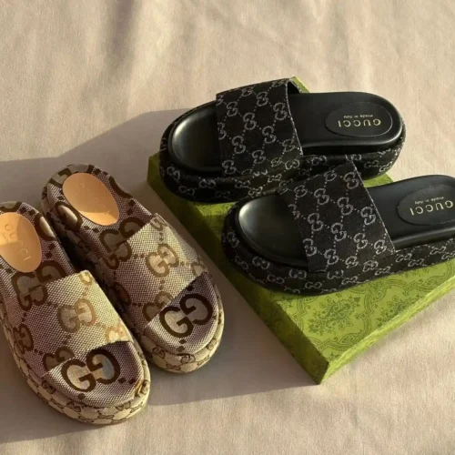 Gucci Angelina Platform Slides