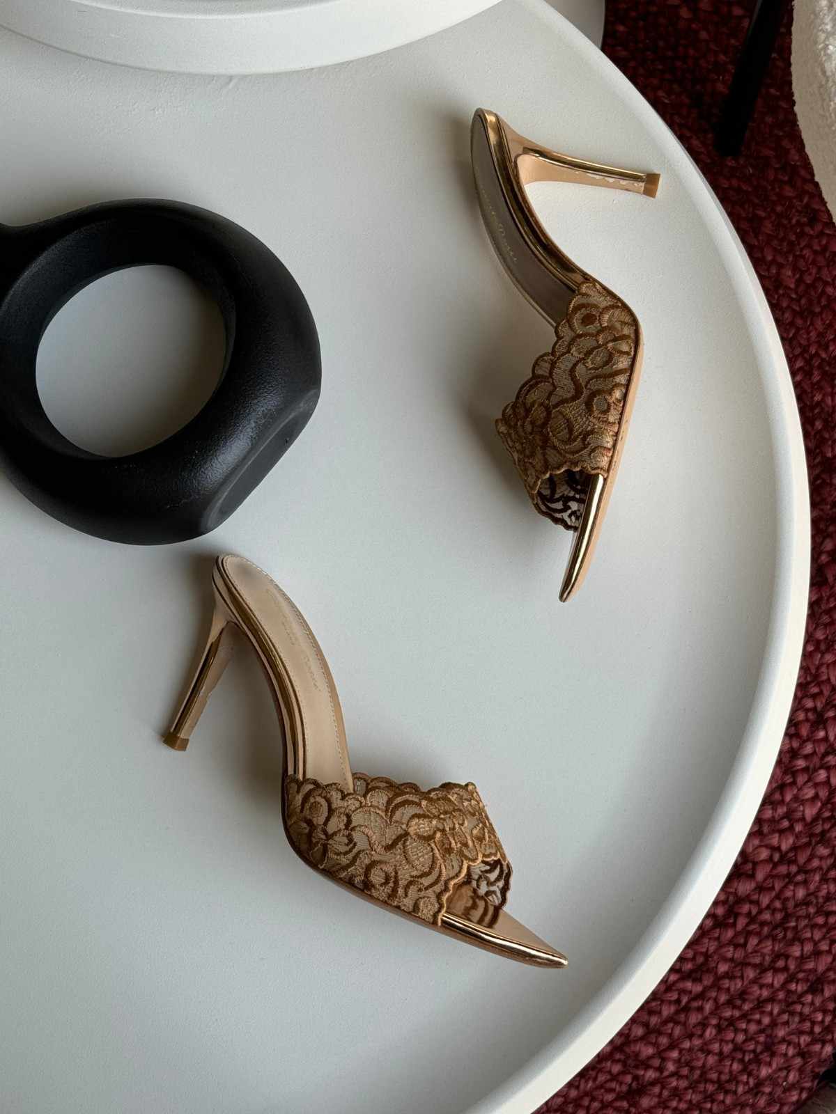 gianvito rossi lace heels