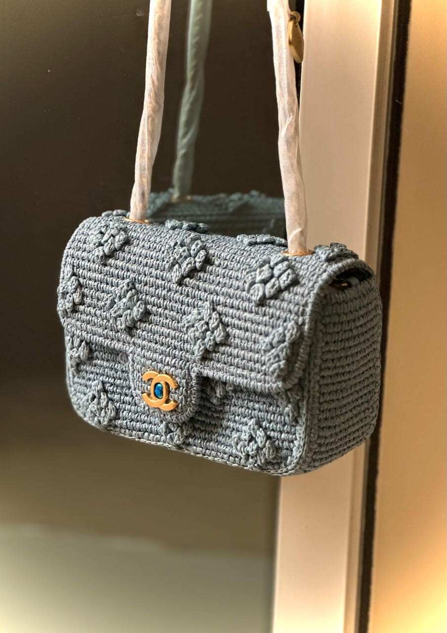 chanel 24p raffia bag