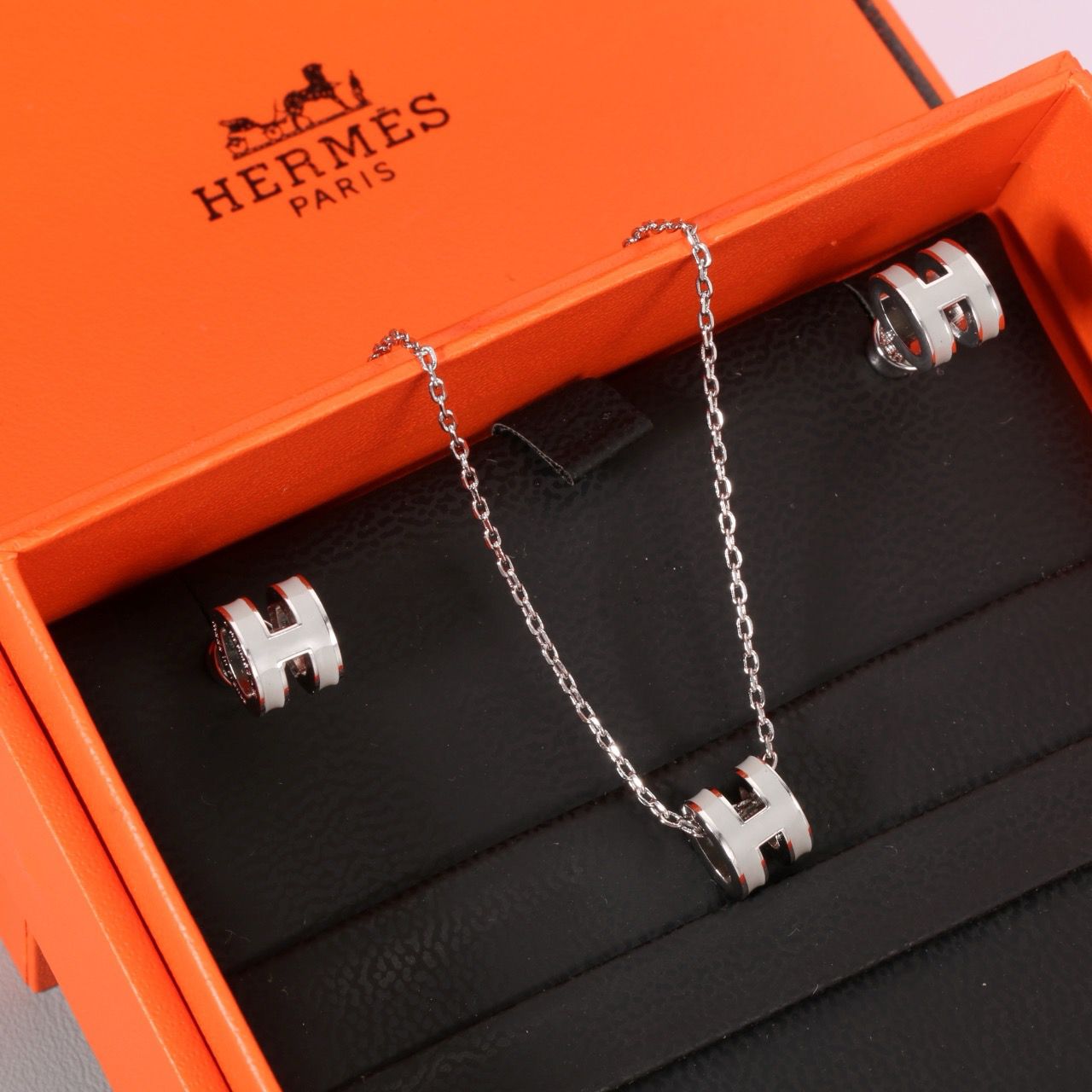 Hermes H Necklace