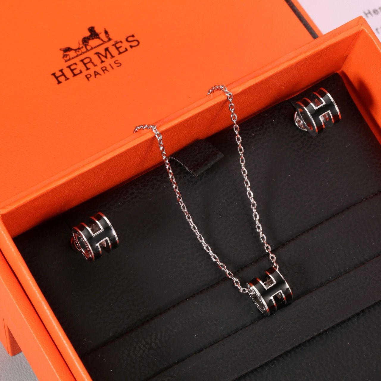 Hermes H Necklace