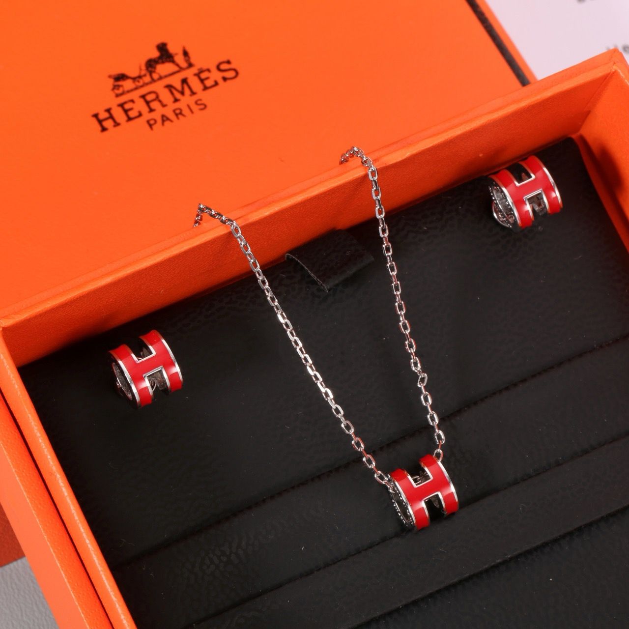 Hermes H Necklace