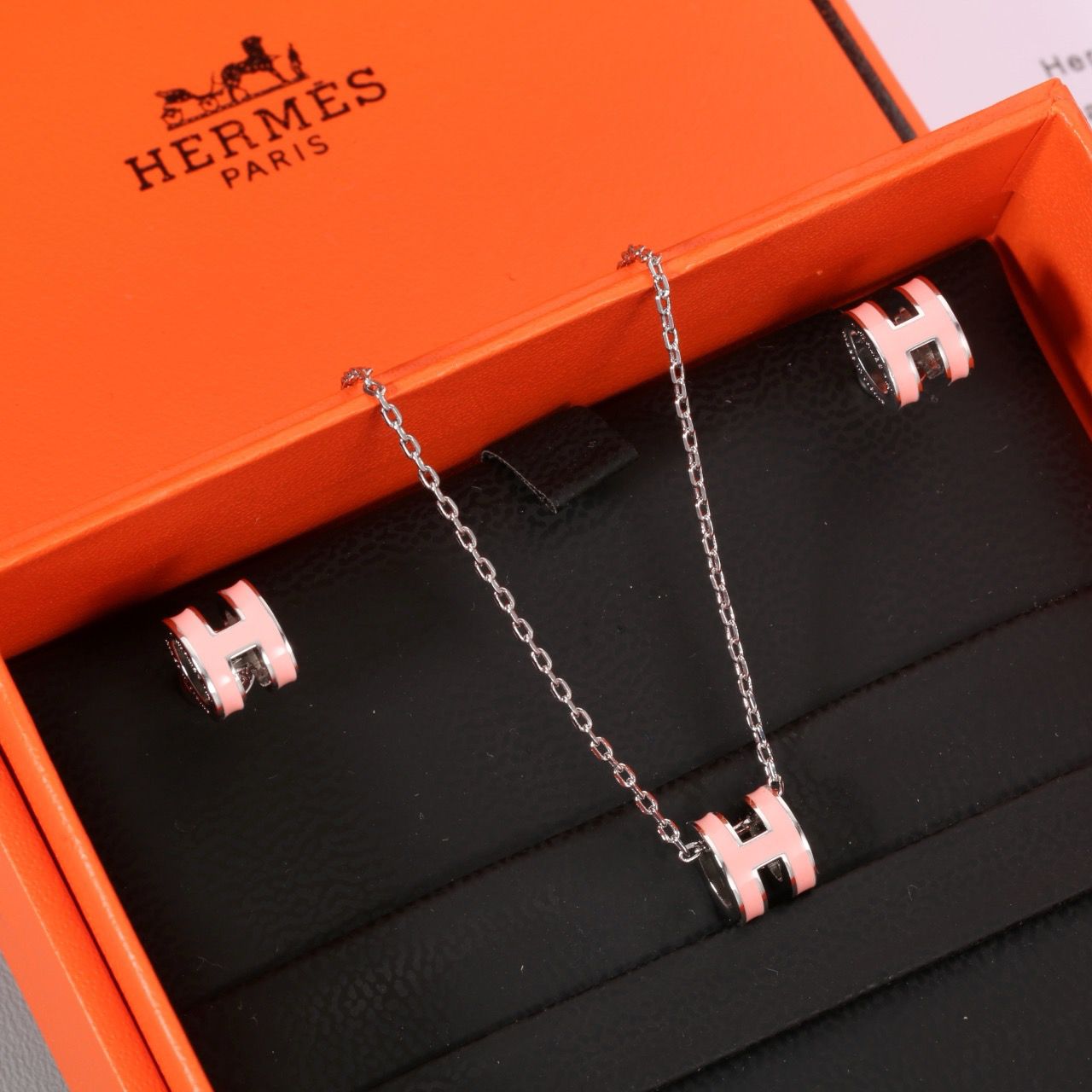 Hermes H Necklace