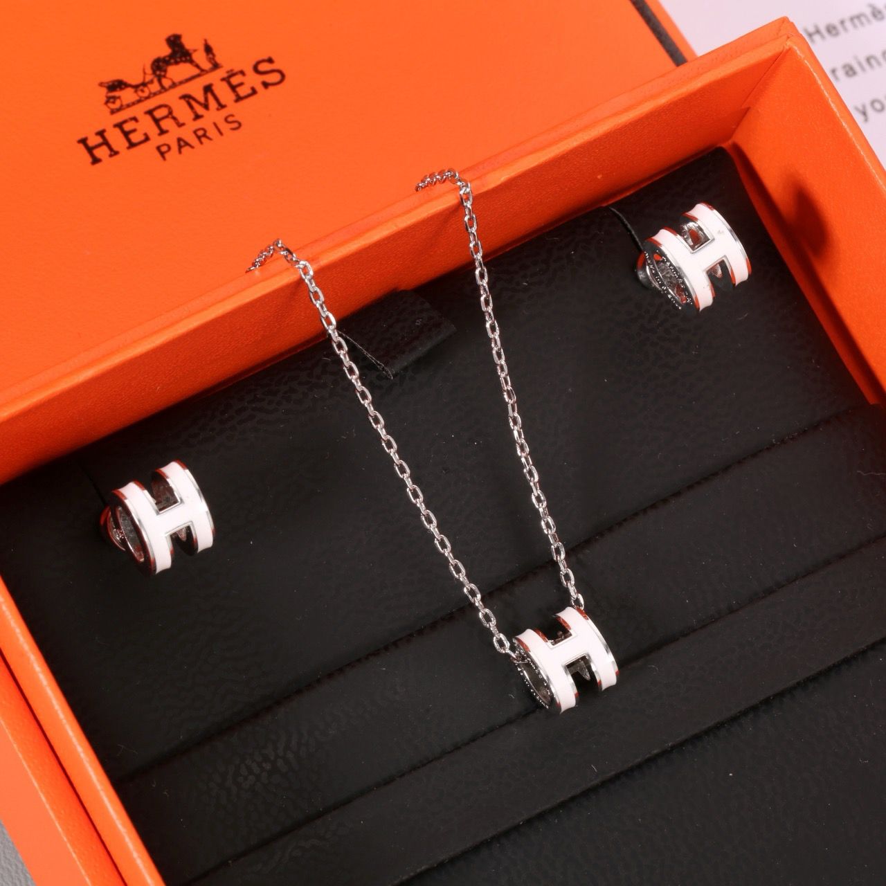Hermes H Necklace