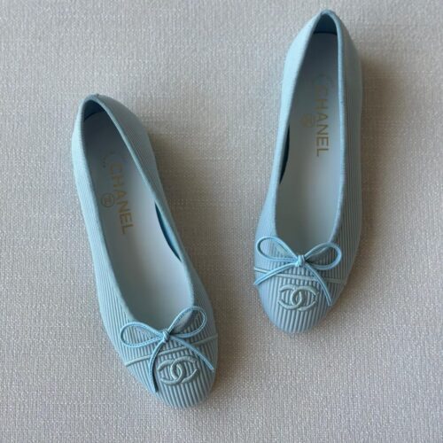 chanel ballet flats​ in Baby Blue
