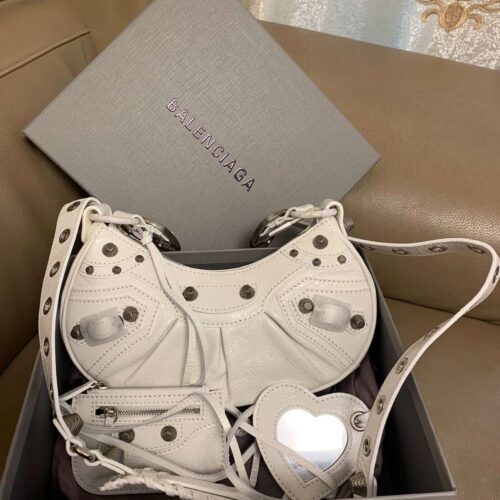balenciaga le cagole white