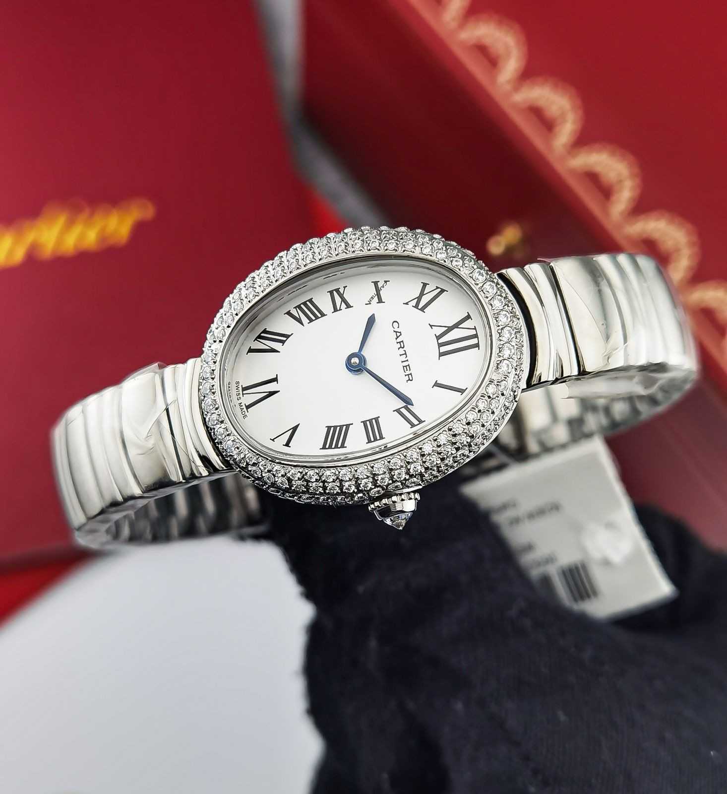 Cartier Baignoire Diamond Mini Quartz Women Watch - Image 3