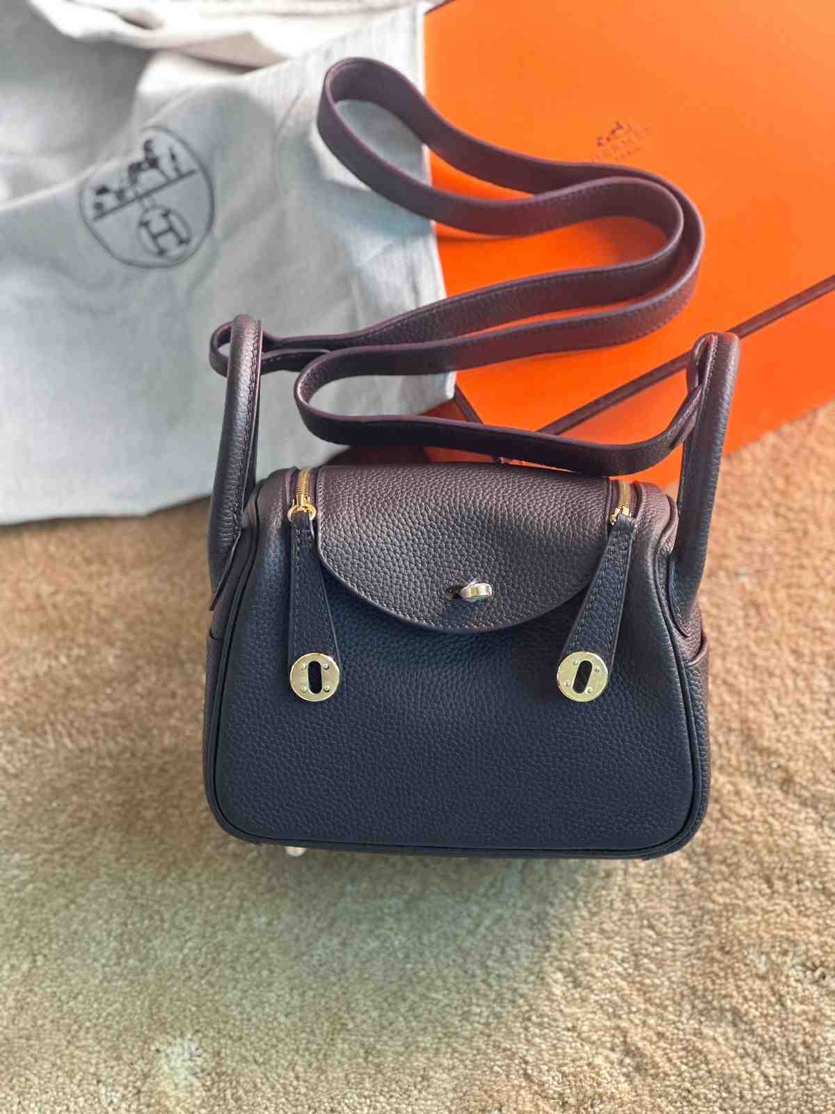 hermes mini lindy balck