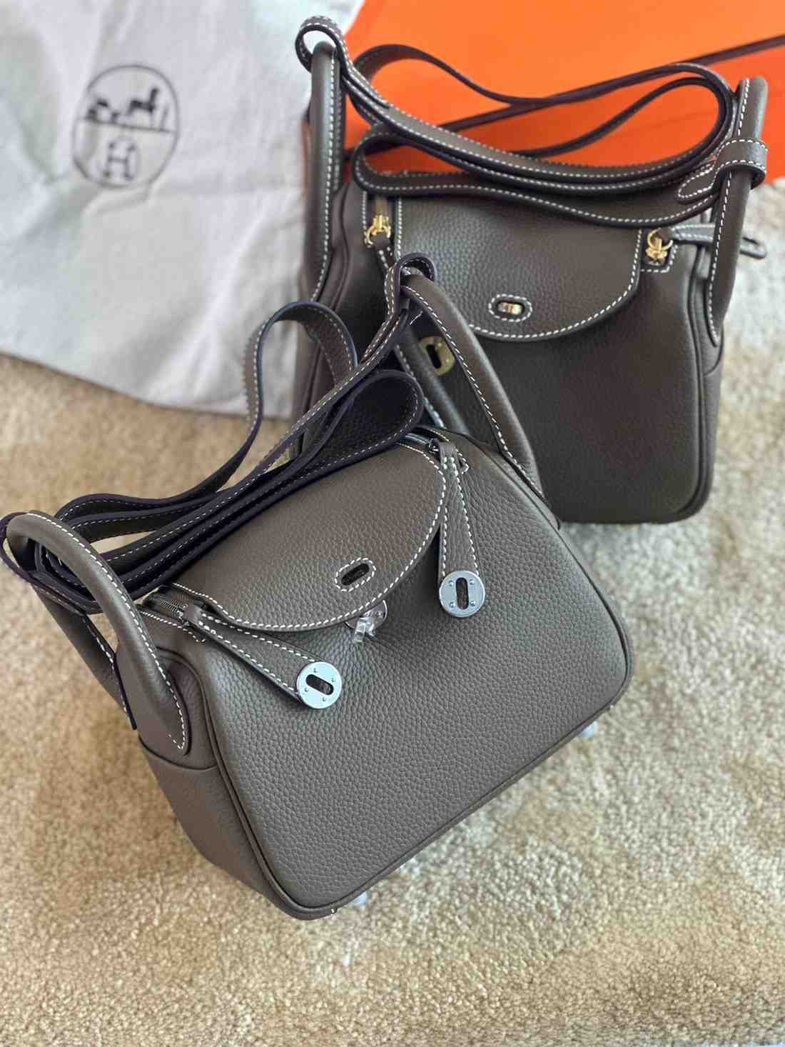 hermes mini lindy Etoupe