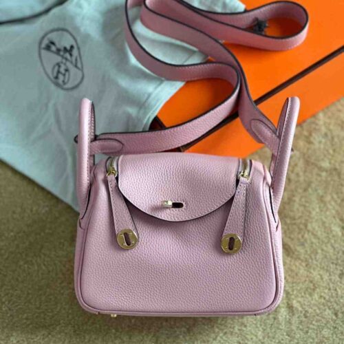 hermes mini lindy​ pink