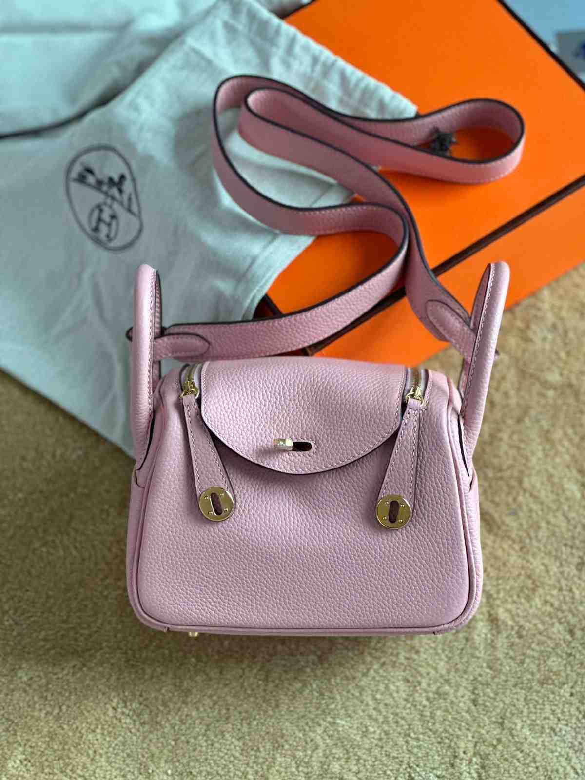 hermes mini lindy pink