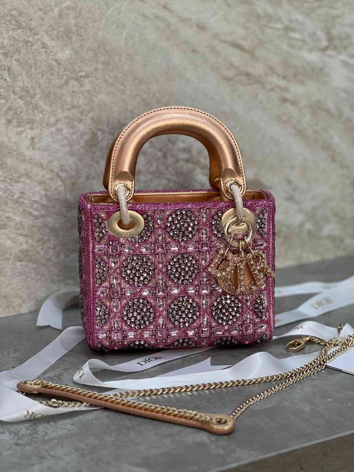 dior embroidered bag