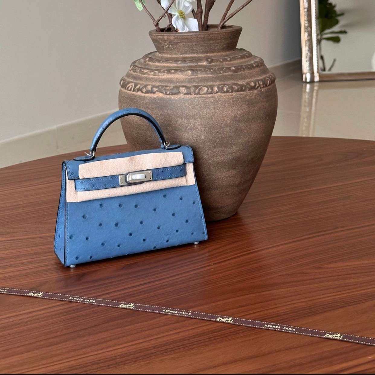 hermes kelly 20 ostrich