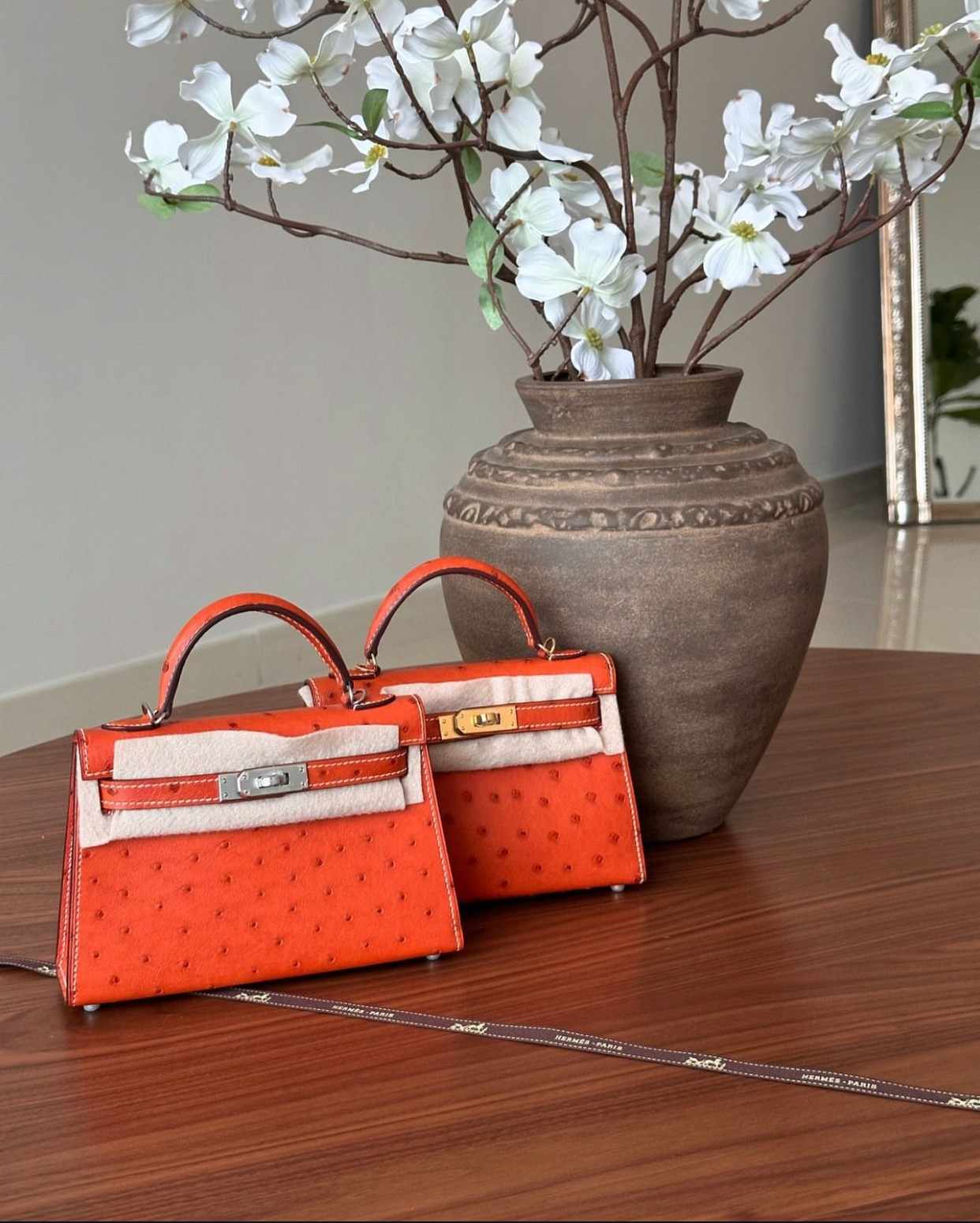 hermes kelly 20 ostrich