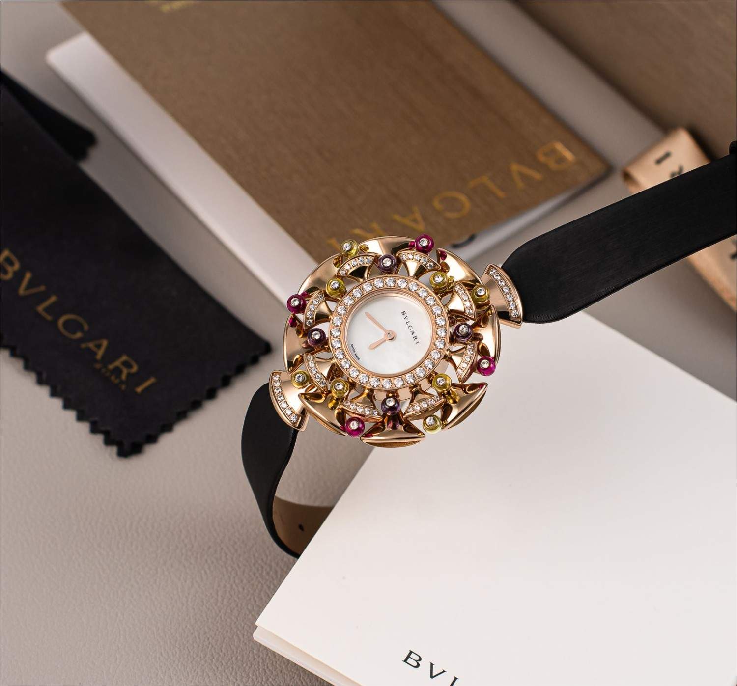 bulgari diva watch black
