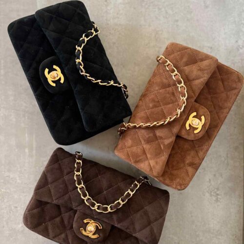 chanel suede bag