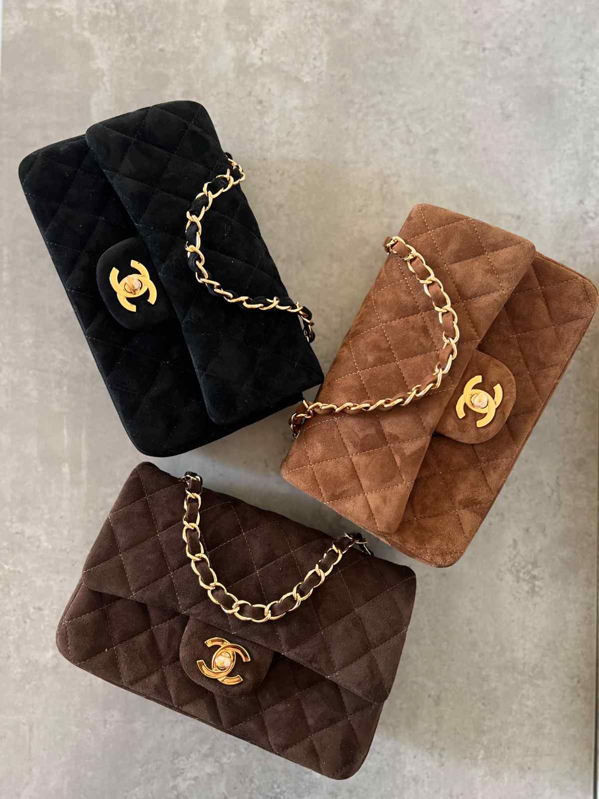 chanel suede bag