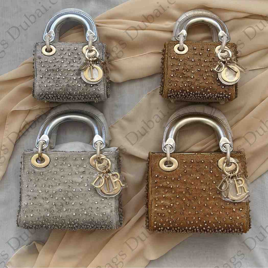 Lady Dior Crystal Embellished Bag