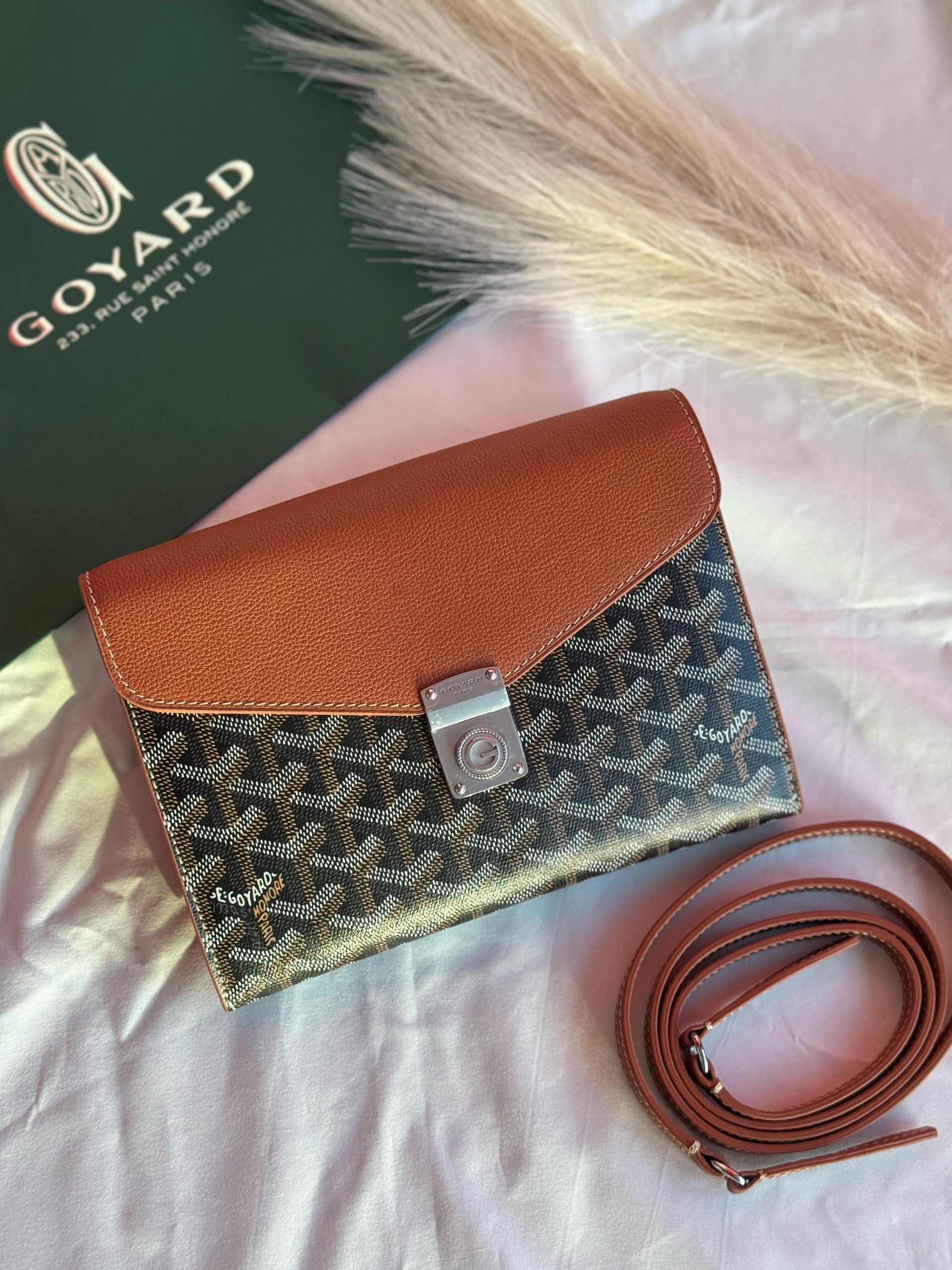 first copy goyard goyardine chypre black & tan