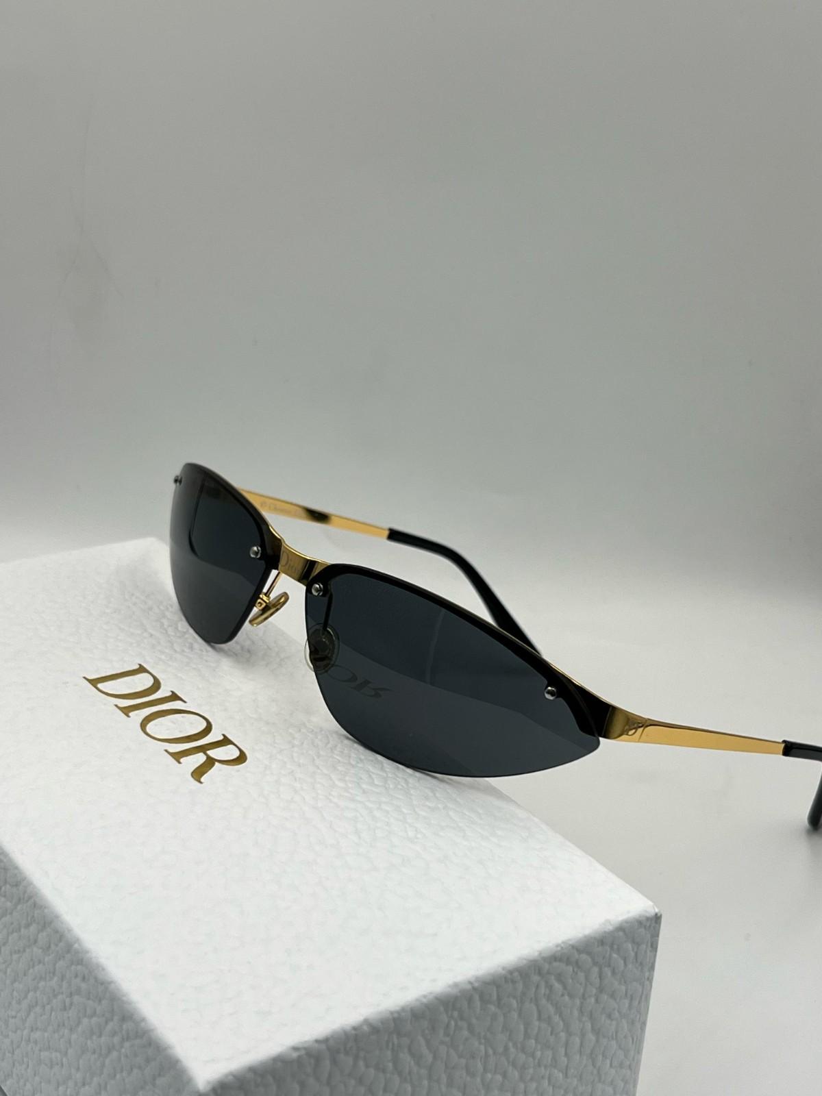 dior vintage faster Y2K sunglasses blue