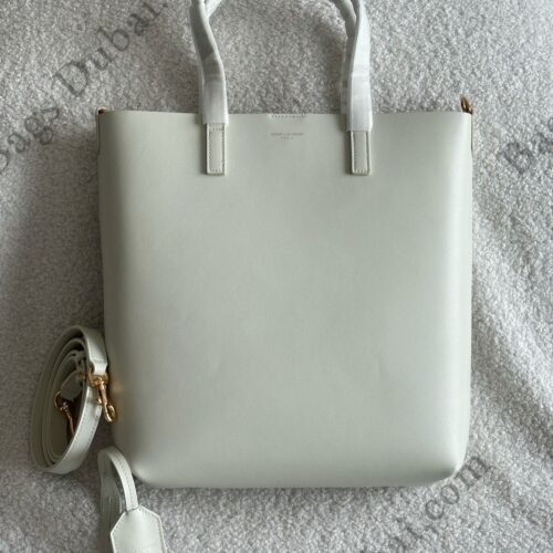 YSL Toy Bag Shopping Tote White