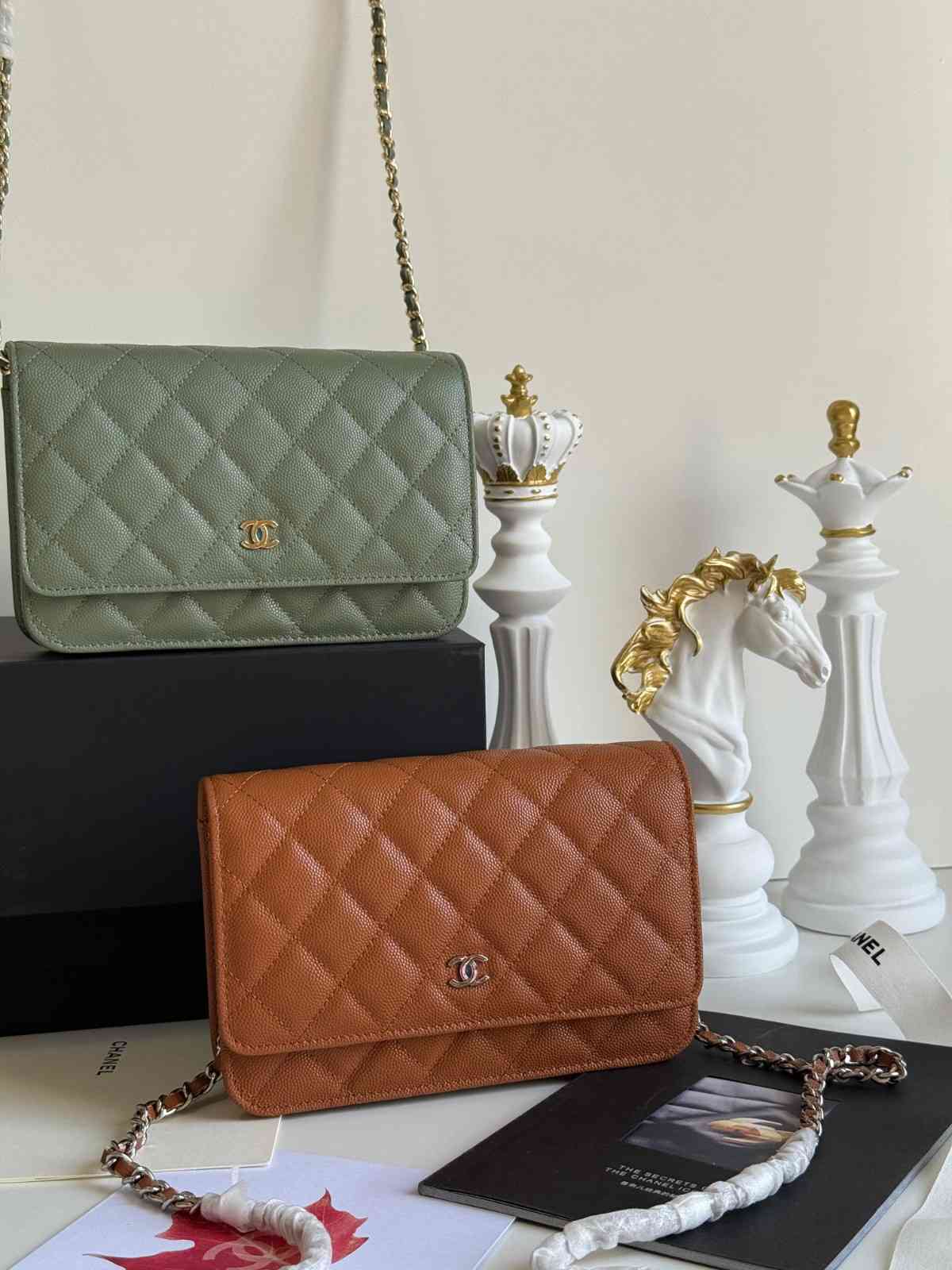 Chanel Caviar Quilted Wallet on Chain WOC