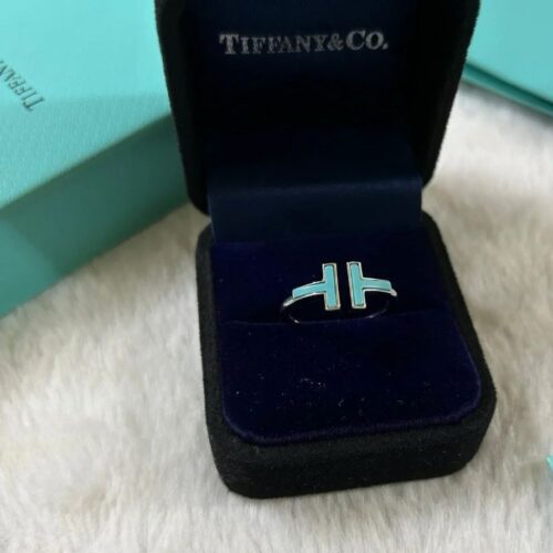 Tiffany & Co. T Wire Turquoise Ring Blue