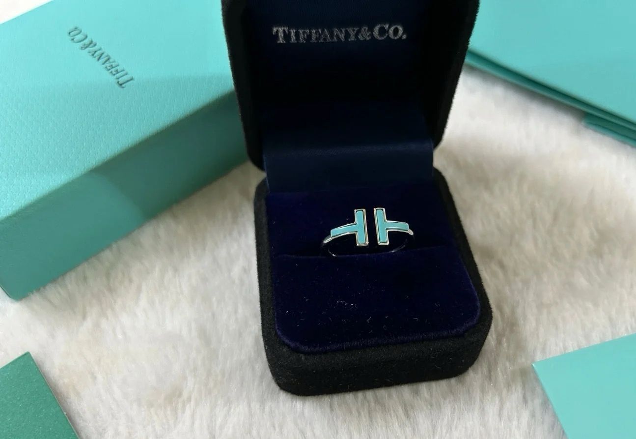 Tiffany & Co. T Wire Turquoise Ring Blue