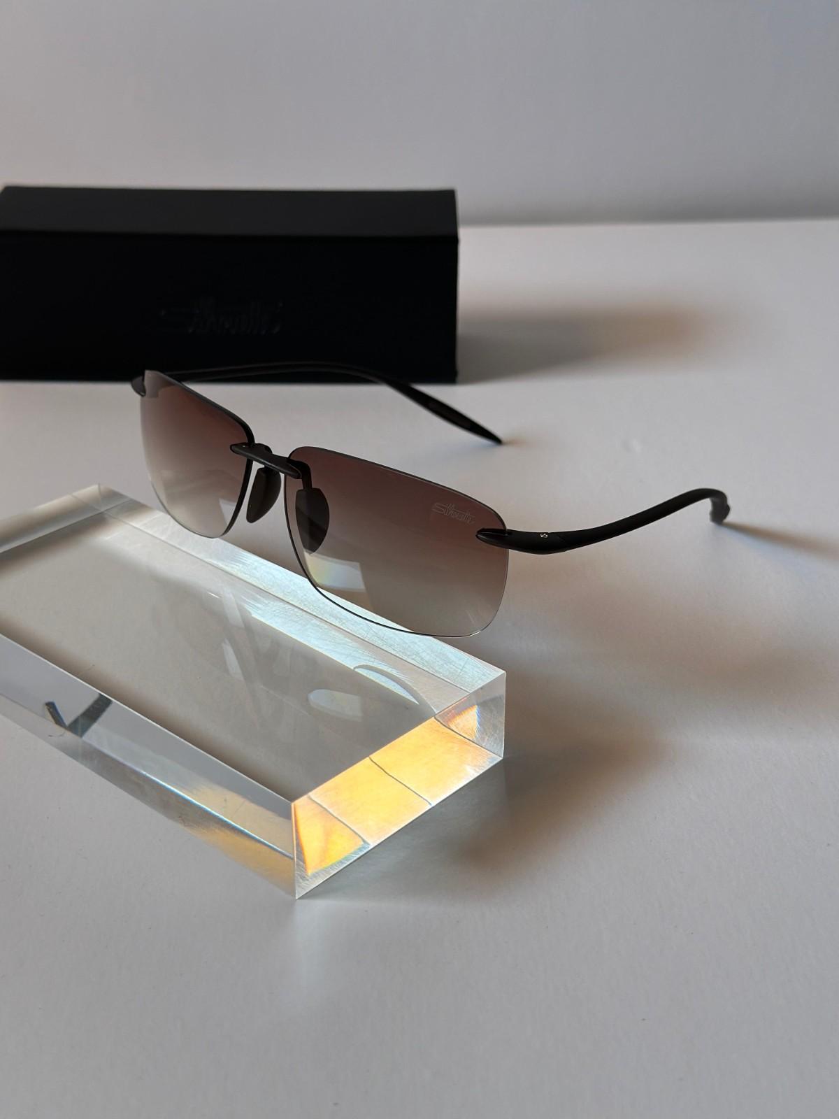 Maui Jim Polarized Rimless Sunglasses Grey