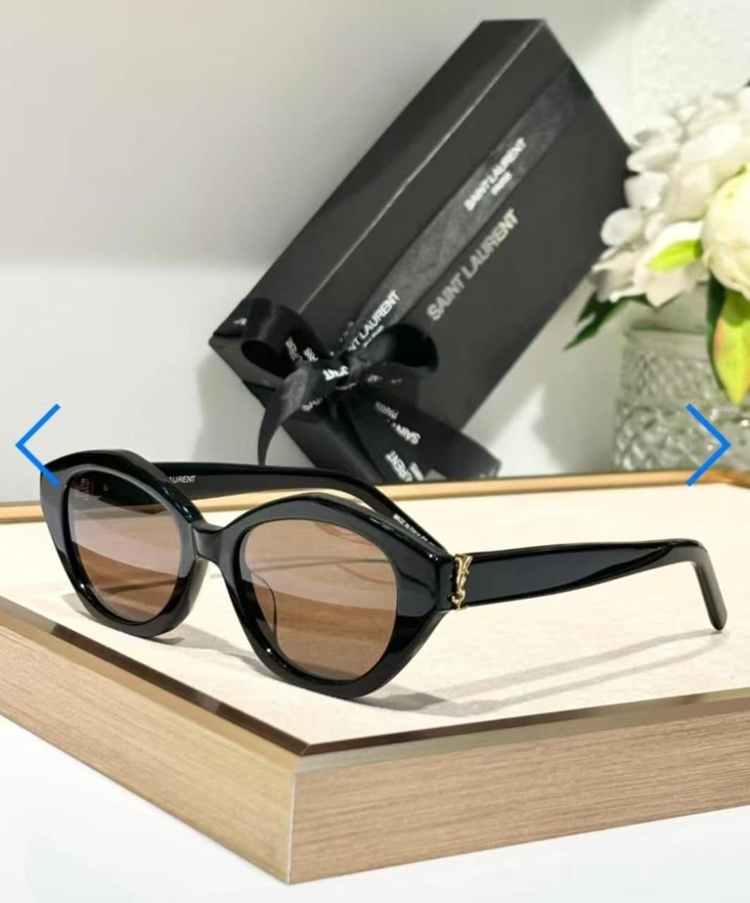 SAINT LAURENT SLM60 Sunglasses Black