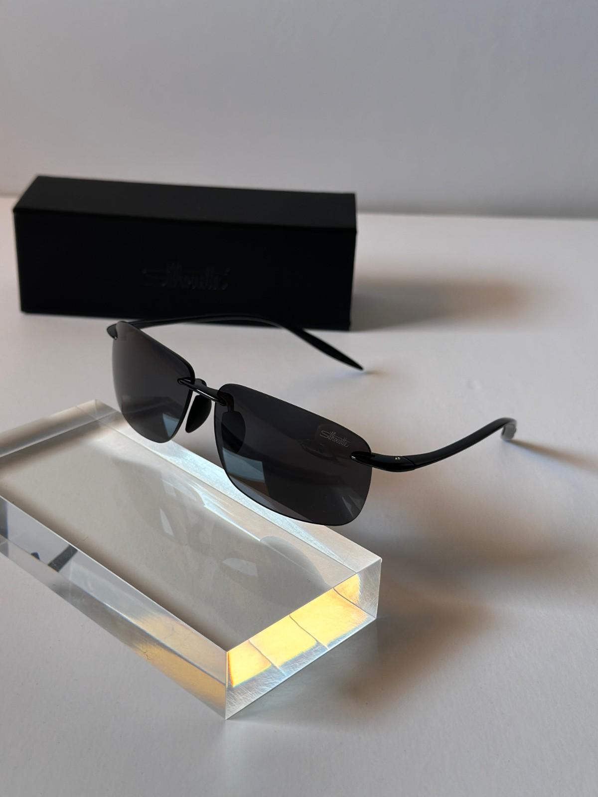 Maui Jim Polarized Rimless Sunglasses Black